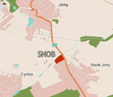 mapa - Jirny